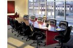 Large Conference Tables with Rich Wood Veneer in Lengths of up to 30 Feet